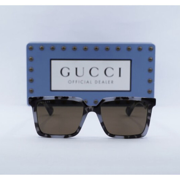 NWT Gucci GG1540S Grey Square 55mm Sunglasses main image 5